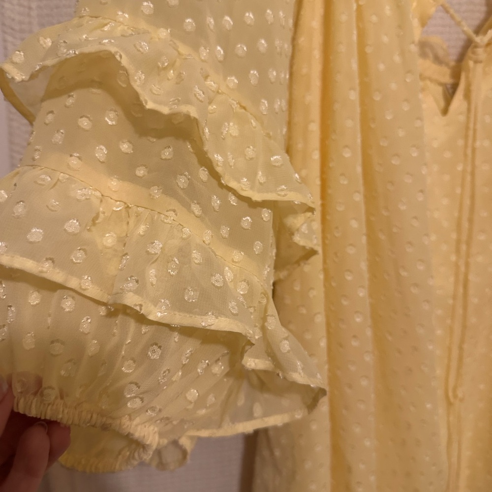 Cato, 18W/20W, sunshine yellow blouse. Perfect for work or casual wear!